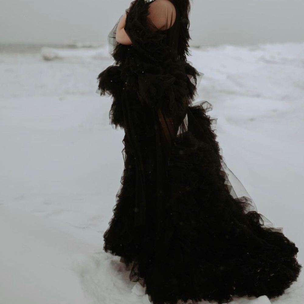 Tulle Maternity/ Bridal/ Boudoir Robe